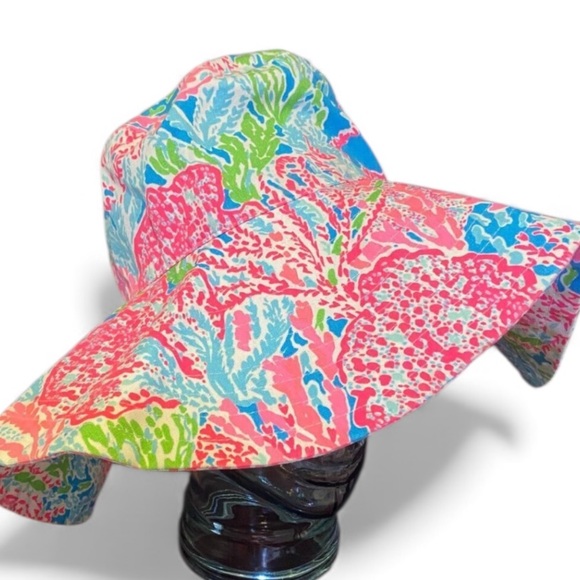 Lilly Pulitzer 🆕 “Let’s Go Cha Cha” Sun Glo Bucket Hat SPF 50+ NWOT - Picture 6 of 7